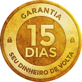 Selo de garantia incondicional de 15 dias — seu dinheiro de volta